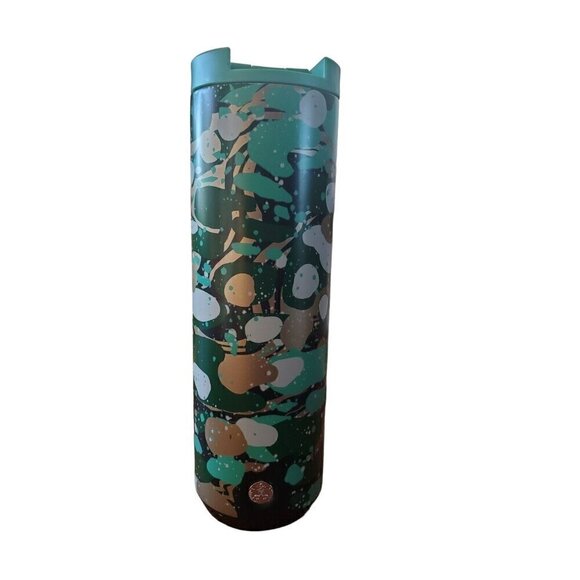 Starbucks Christmas MARBLE FOREST Insulated Tumbler Cup 16 oz Stainless *Rare * - Picture 3 of 11